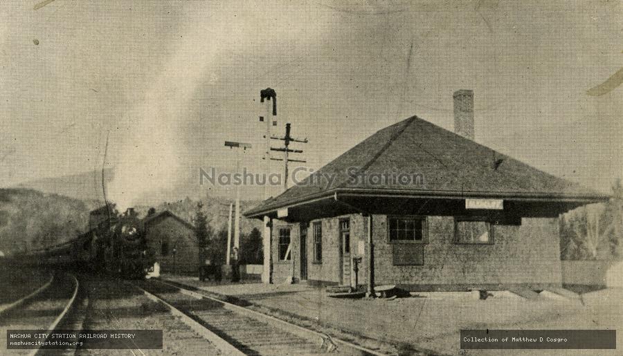 Postcard: Canadian Pacific Express, Glencliff & State Sanatorium Station, Glencliff, N.H.
